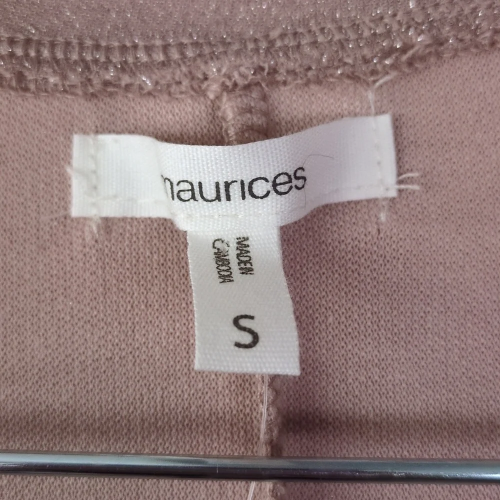 Maurices Women's Dusty‎ Pink Sparkly Long Cardigan Size S